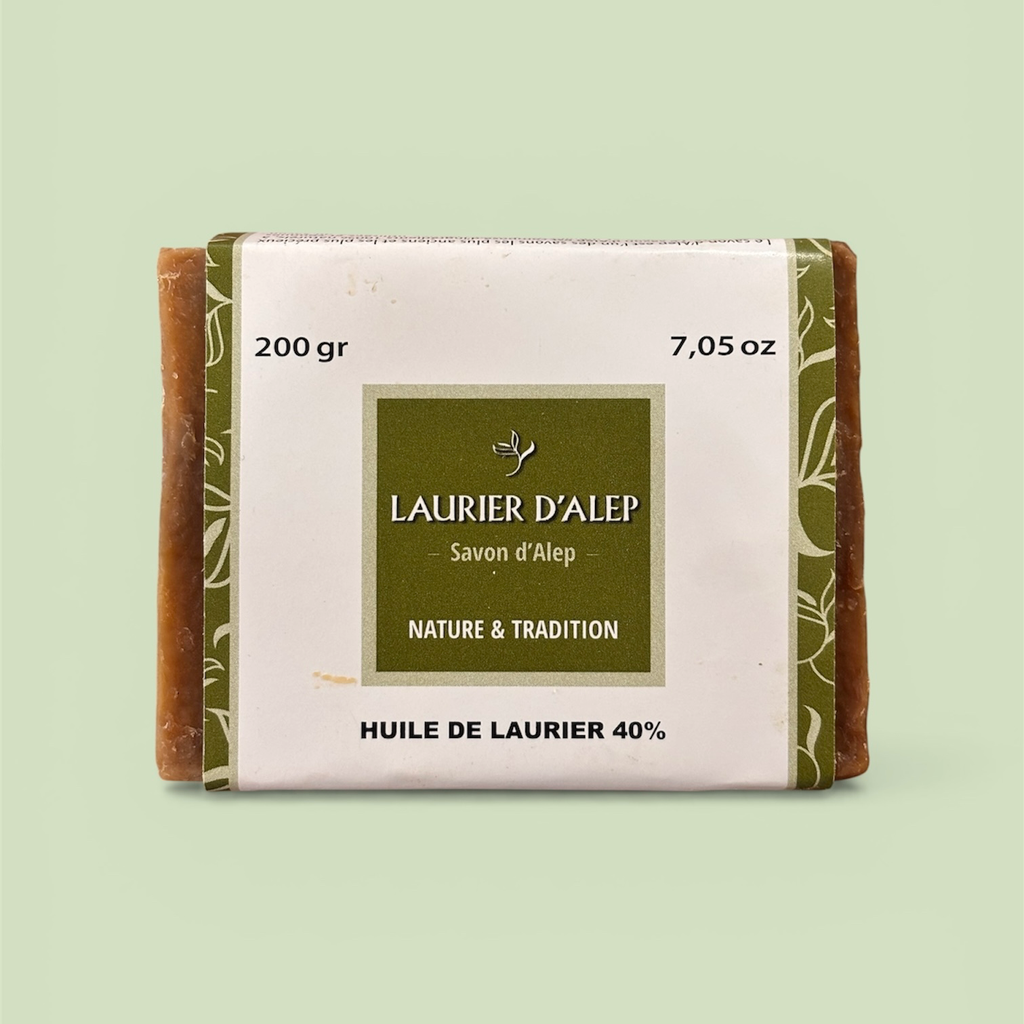 [LASS2040] Savon d'Alep 40% huile de Laurier 200g Vrac [Laurier d'Alep]